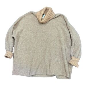 Offline by Aerie oversized brown fleece sweater thumb hole size M